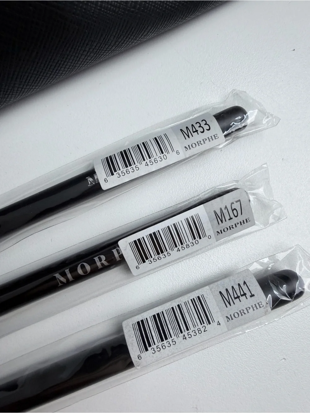 Morphe Set of 3 Brushes and Case NEW Sizes M433 | M441 | & M167